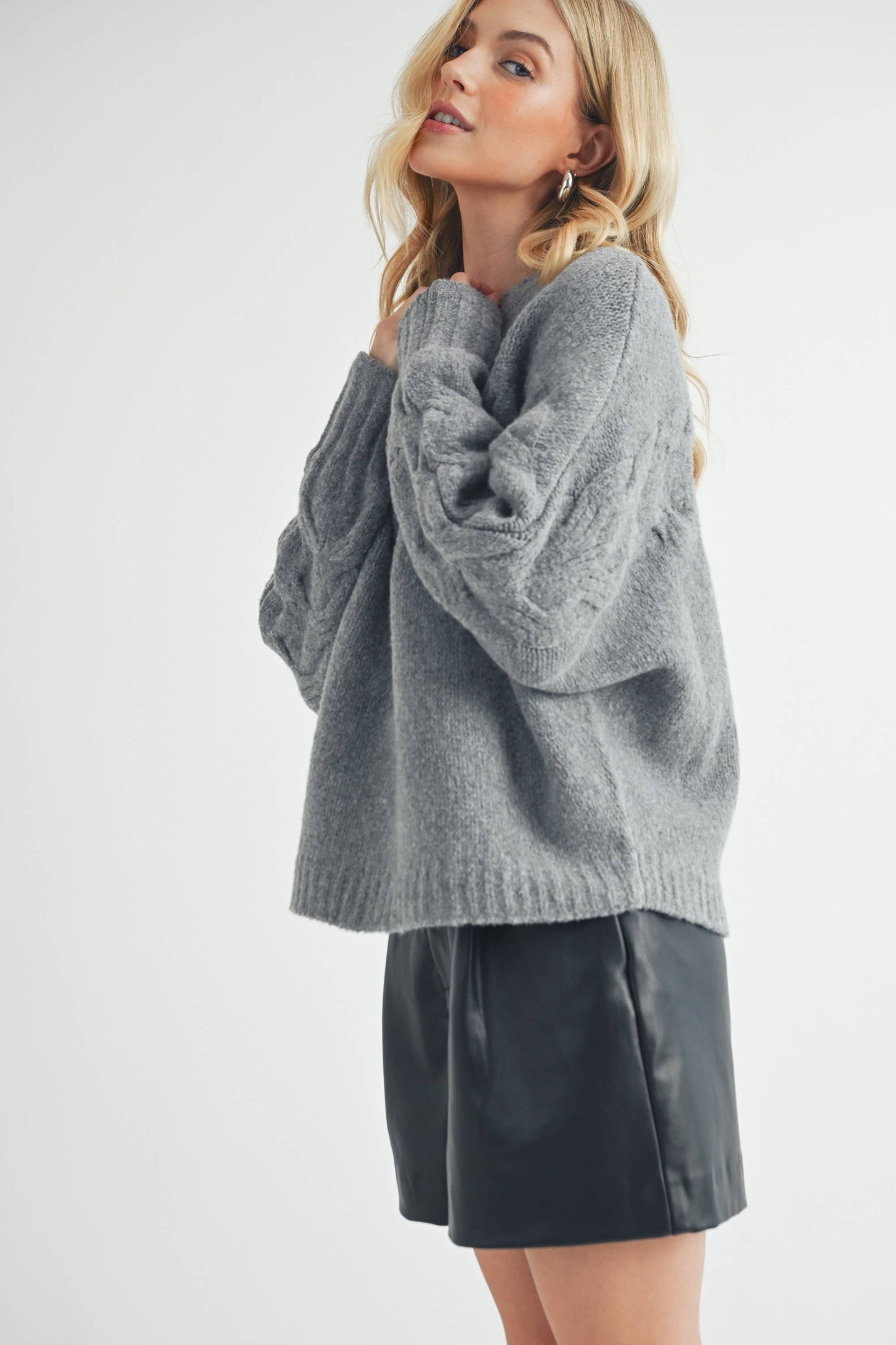 Scoop neckline Sweater