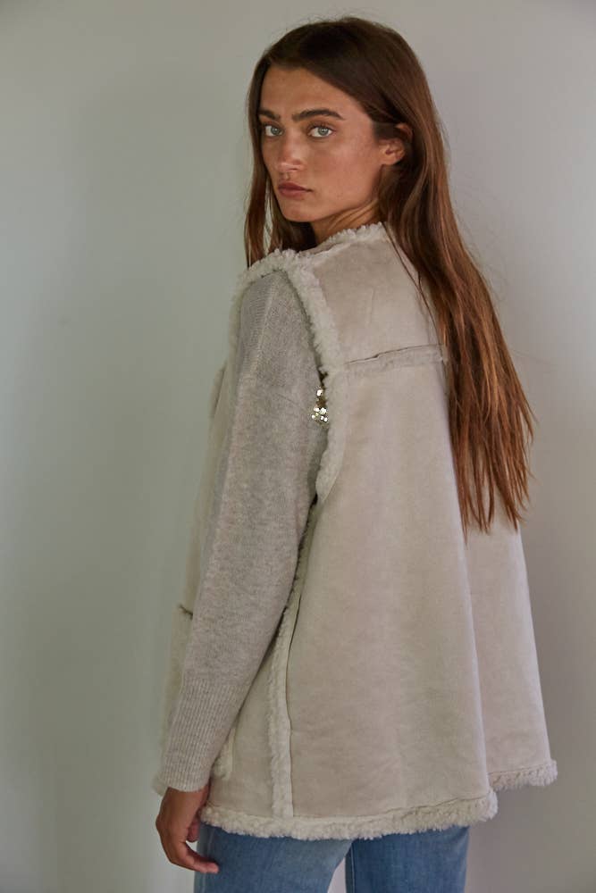 Sherpa Zip-Up Vest