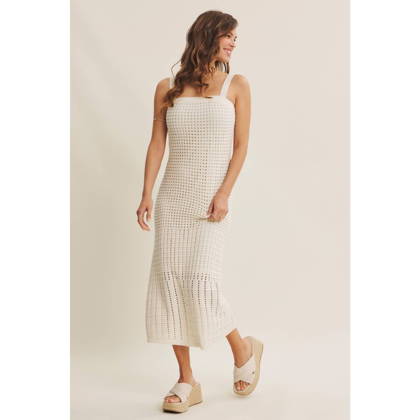 Crochet Midi Dress