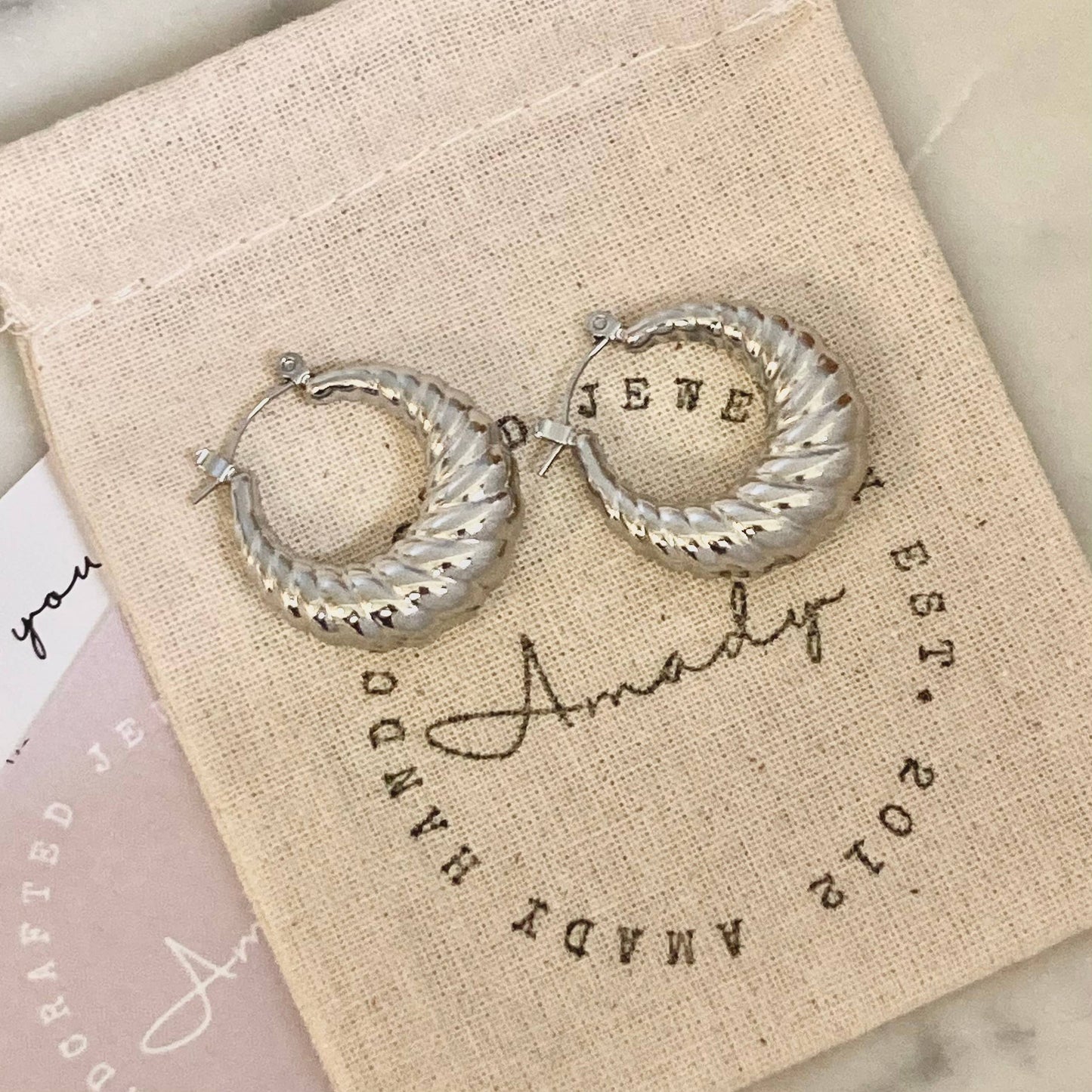 Silver Hoop Earrings