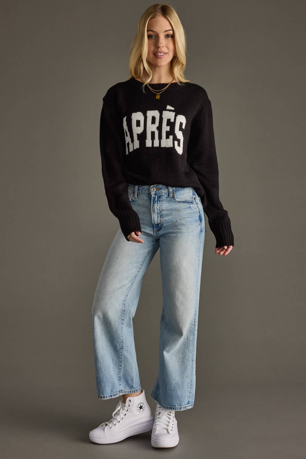 Black Apres Sweater Top