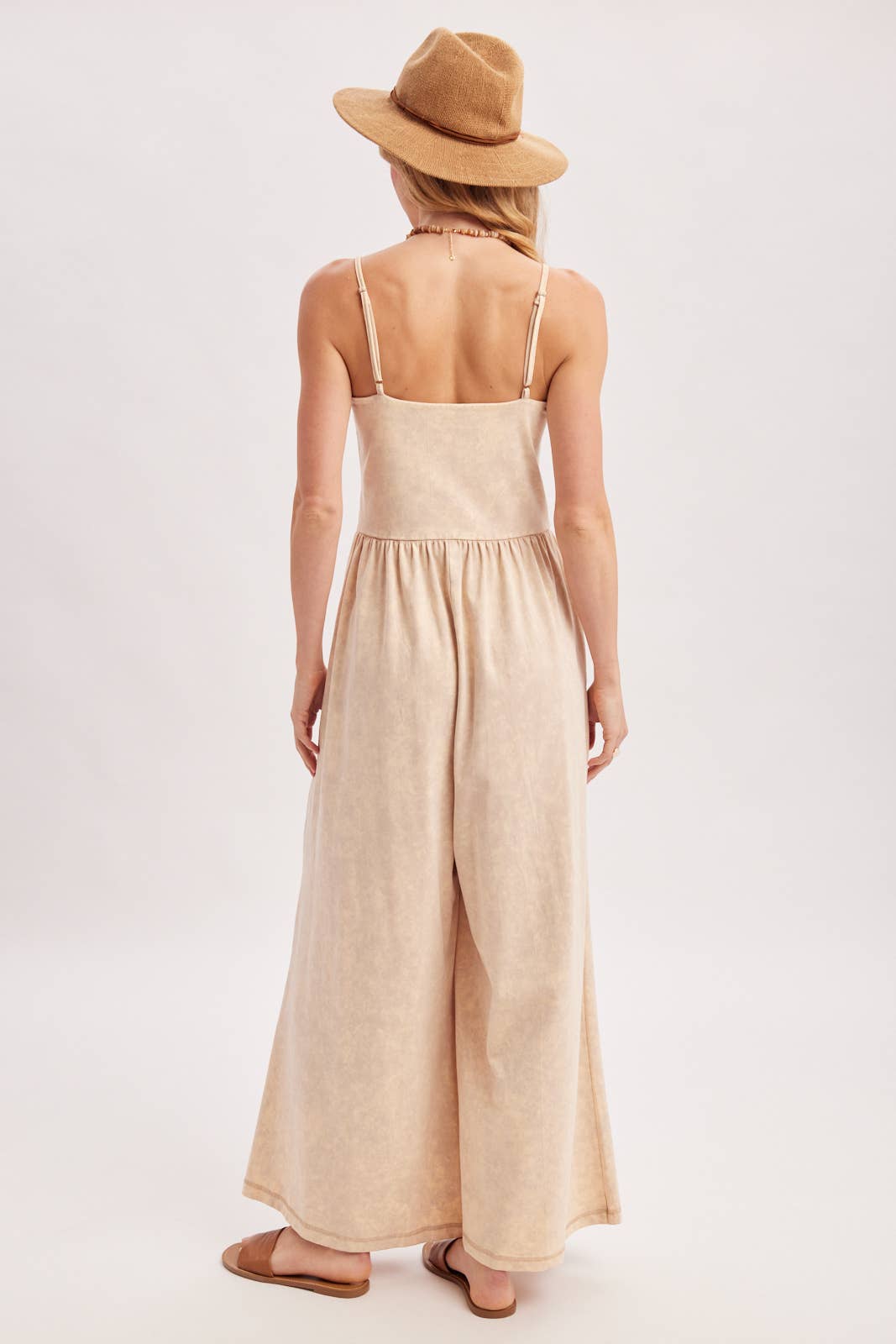 Washed Sleeveless Jumpsuit