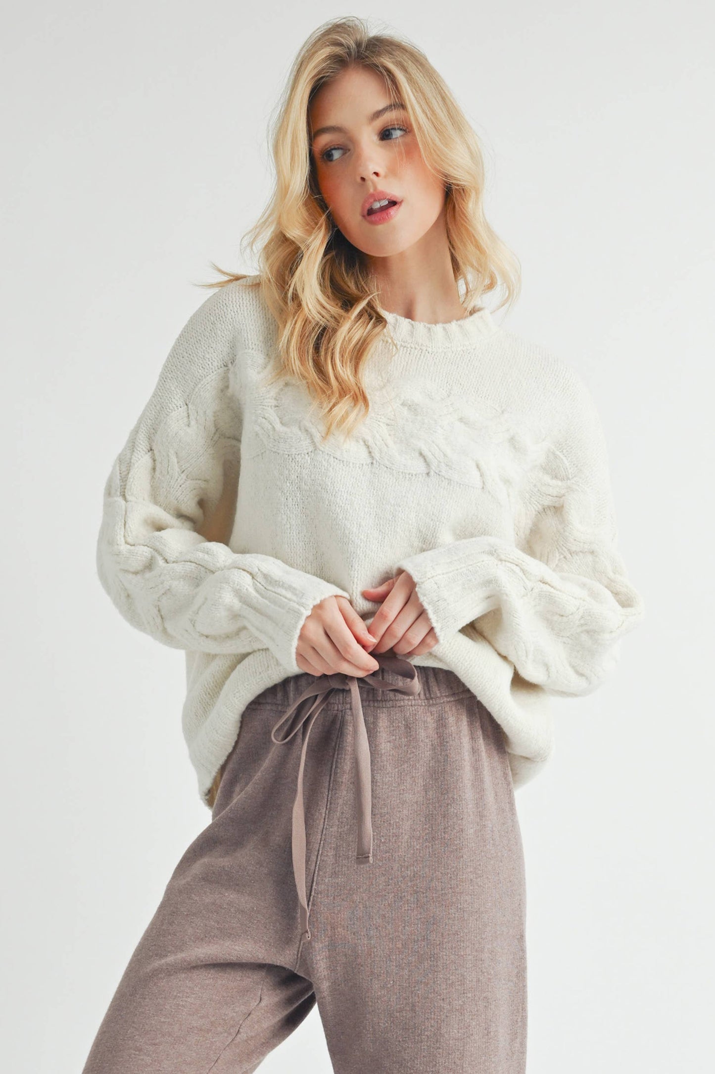 Scoop neckline Sweater