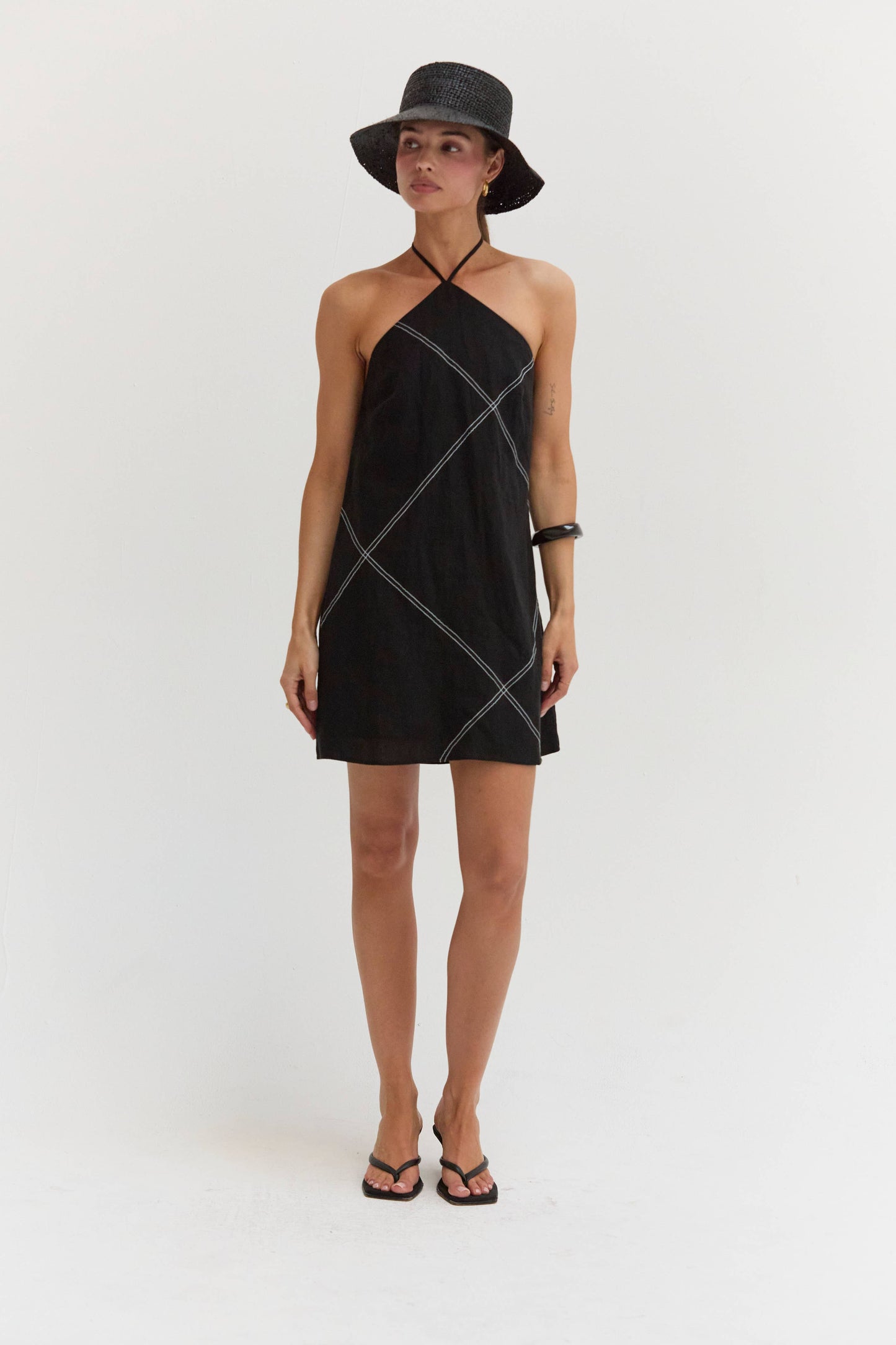Lena Linen Mini Dress