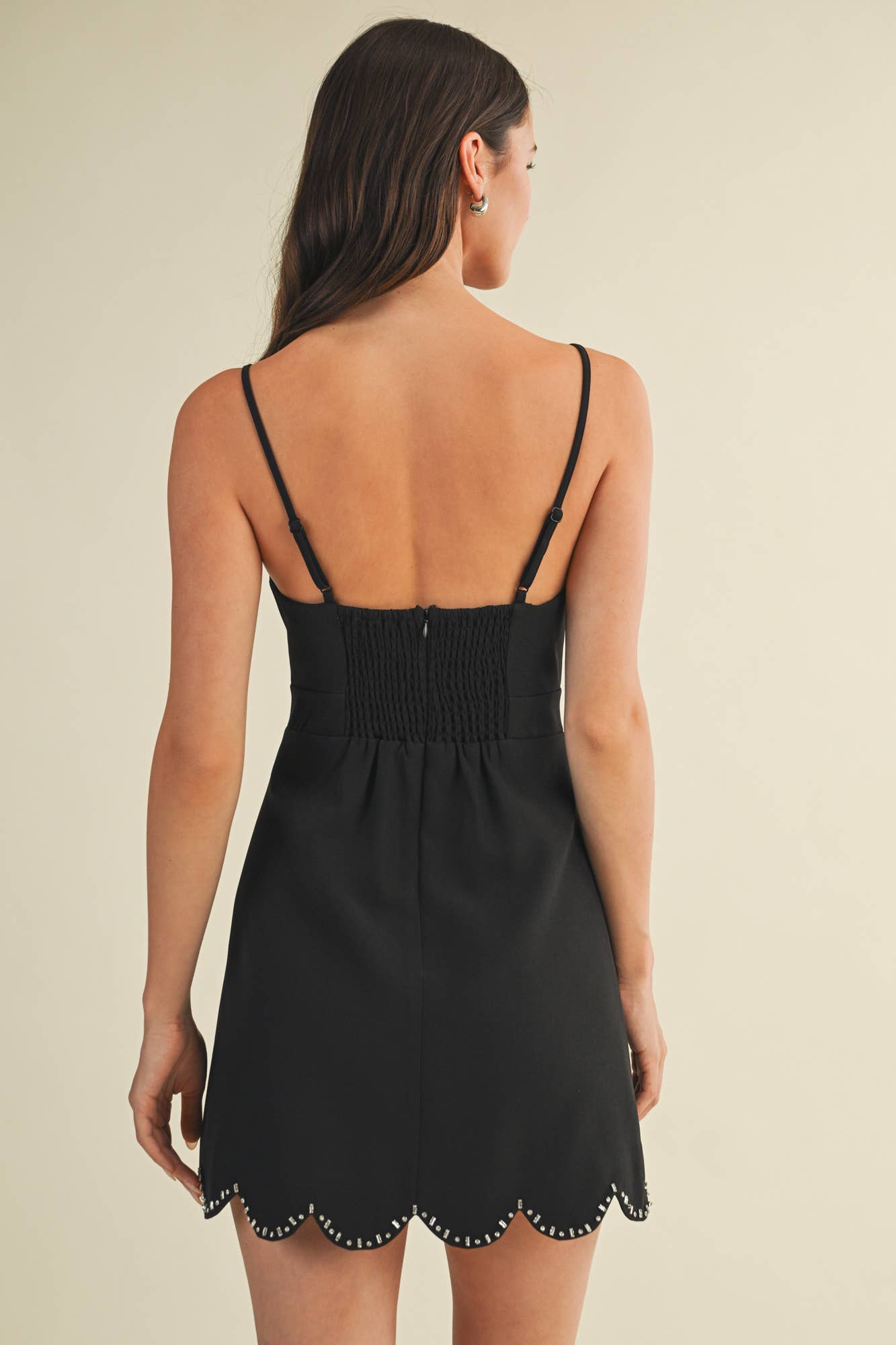 SCALLOP EDGE DRESS