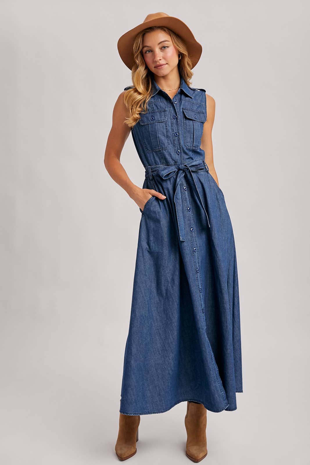 Denim Maxi Dress
