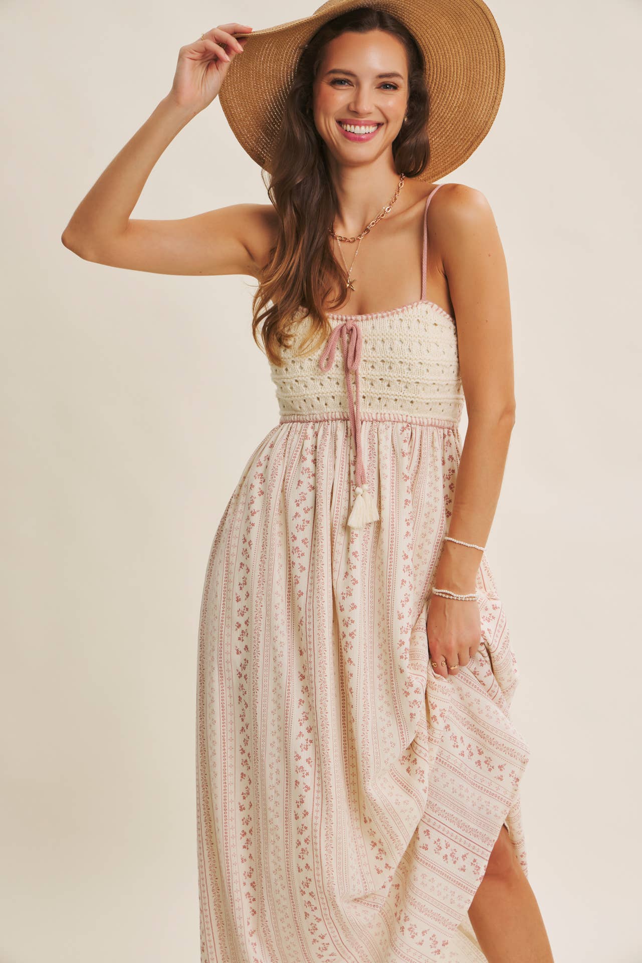 BOHEMIAN CROCHET MAXI DRESS