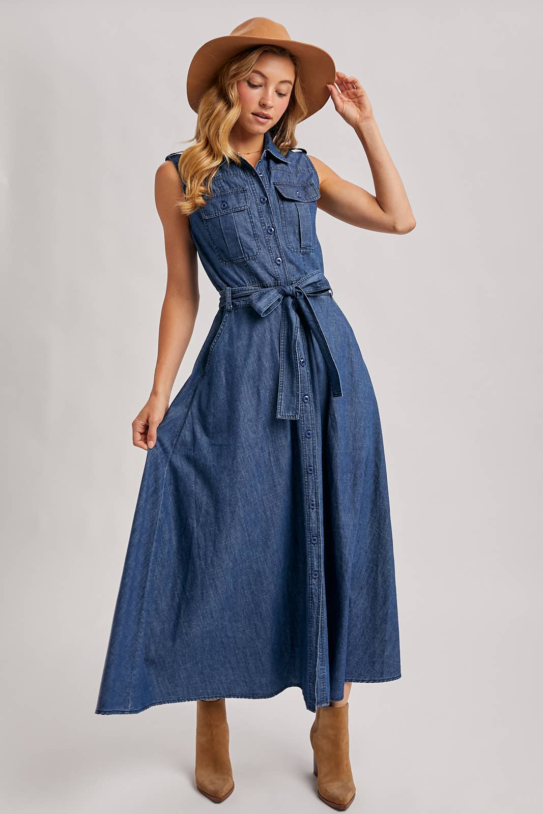 Denim Maxi Dress