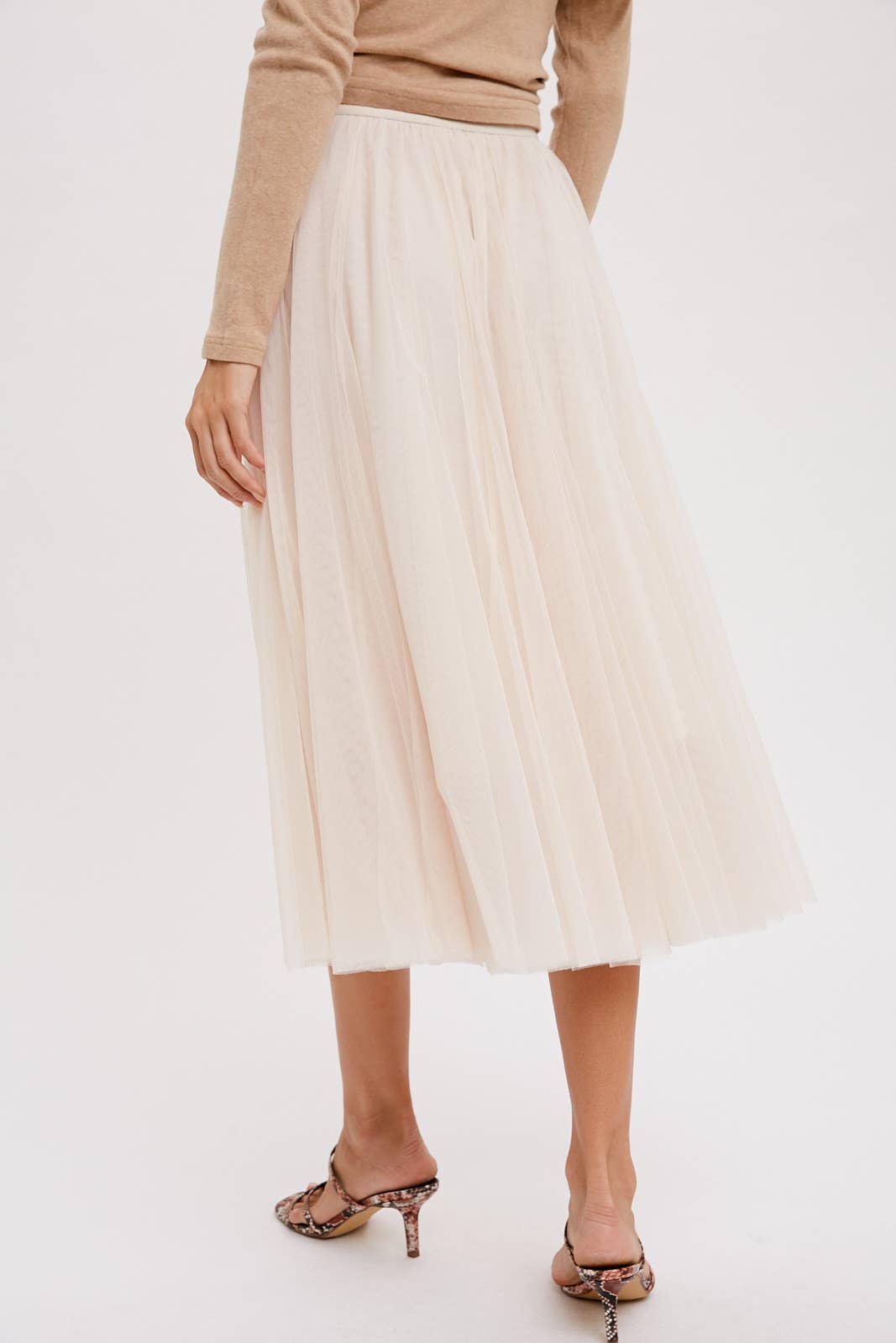 Tulle Midi Skirt