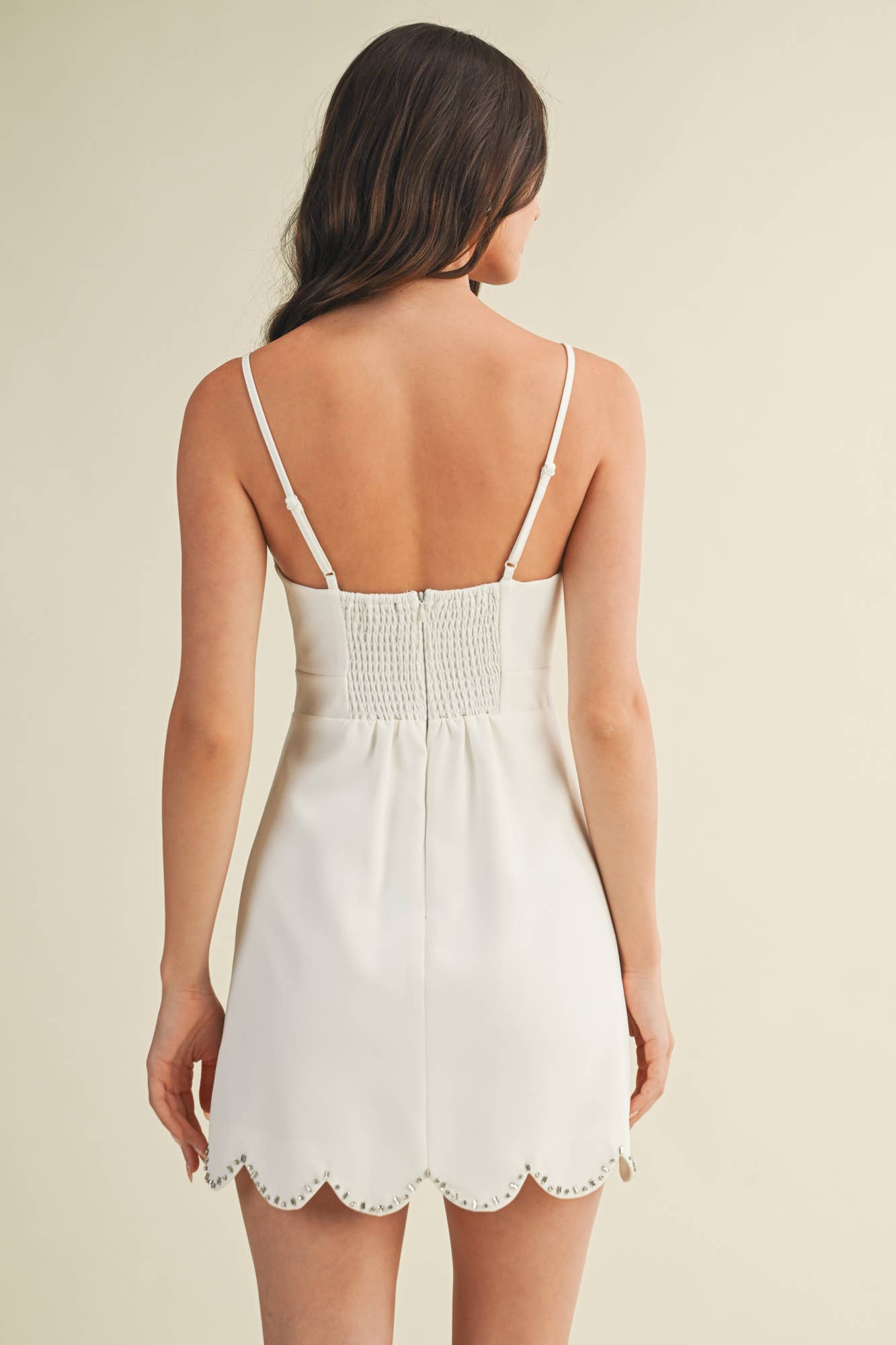 SCALLOP EDGE DRESS