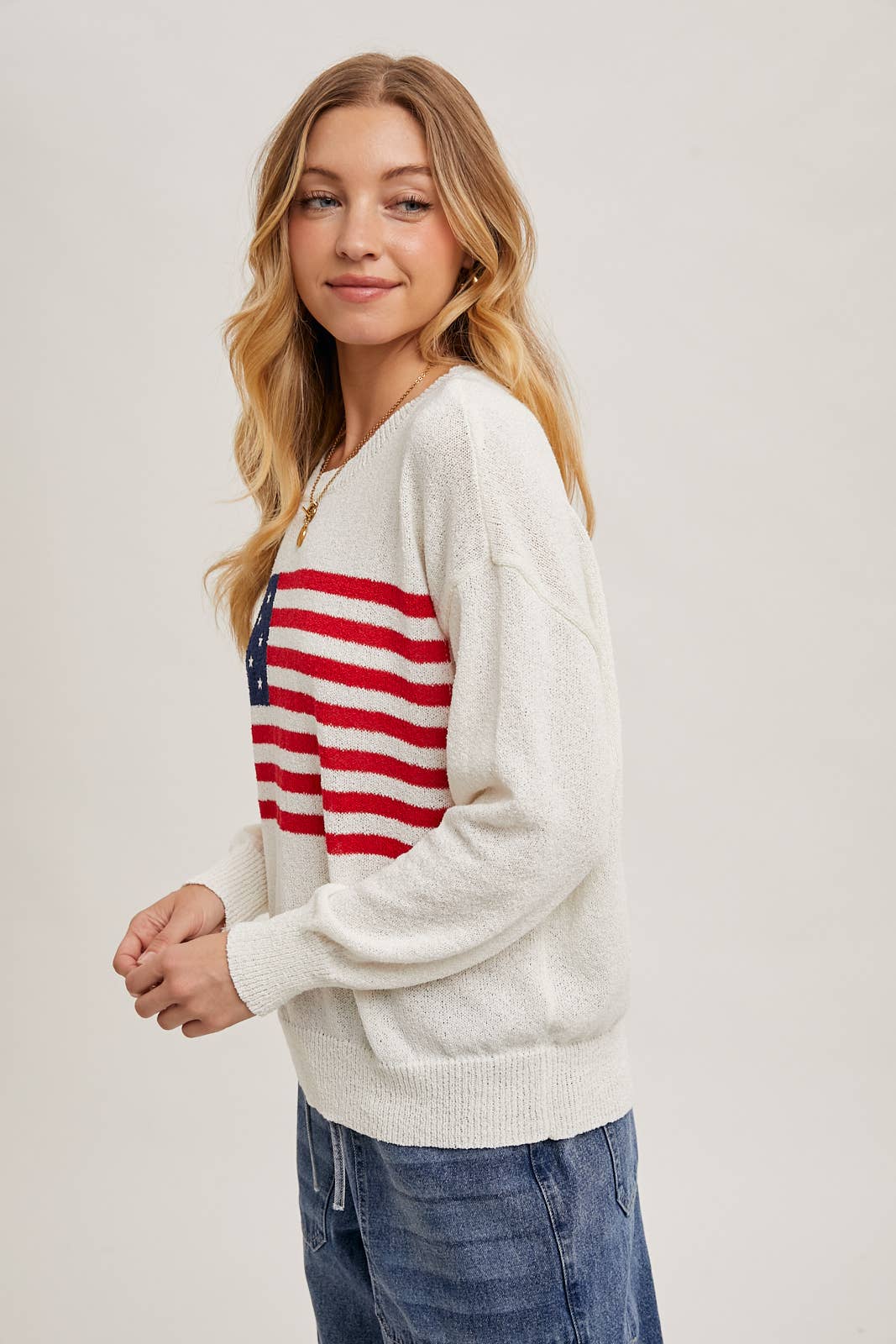 American Flag Knit Sweater