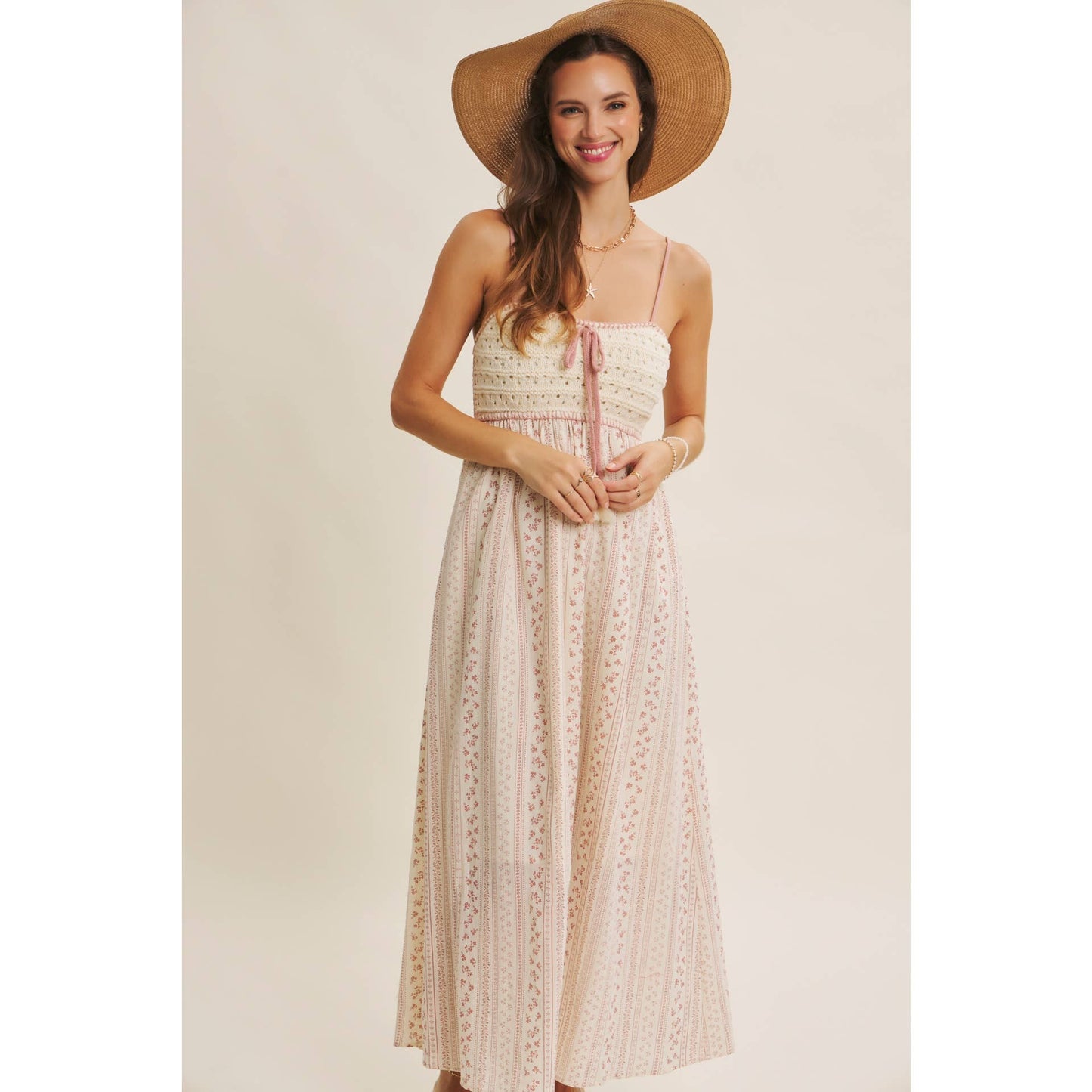 BOHEMIAN CROCHET MAXI DRESS