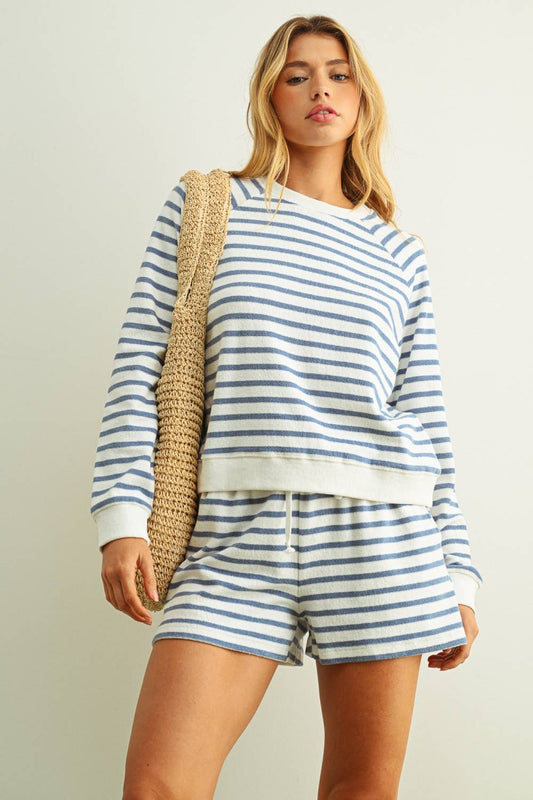 Striped Sweatshirt Pullover