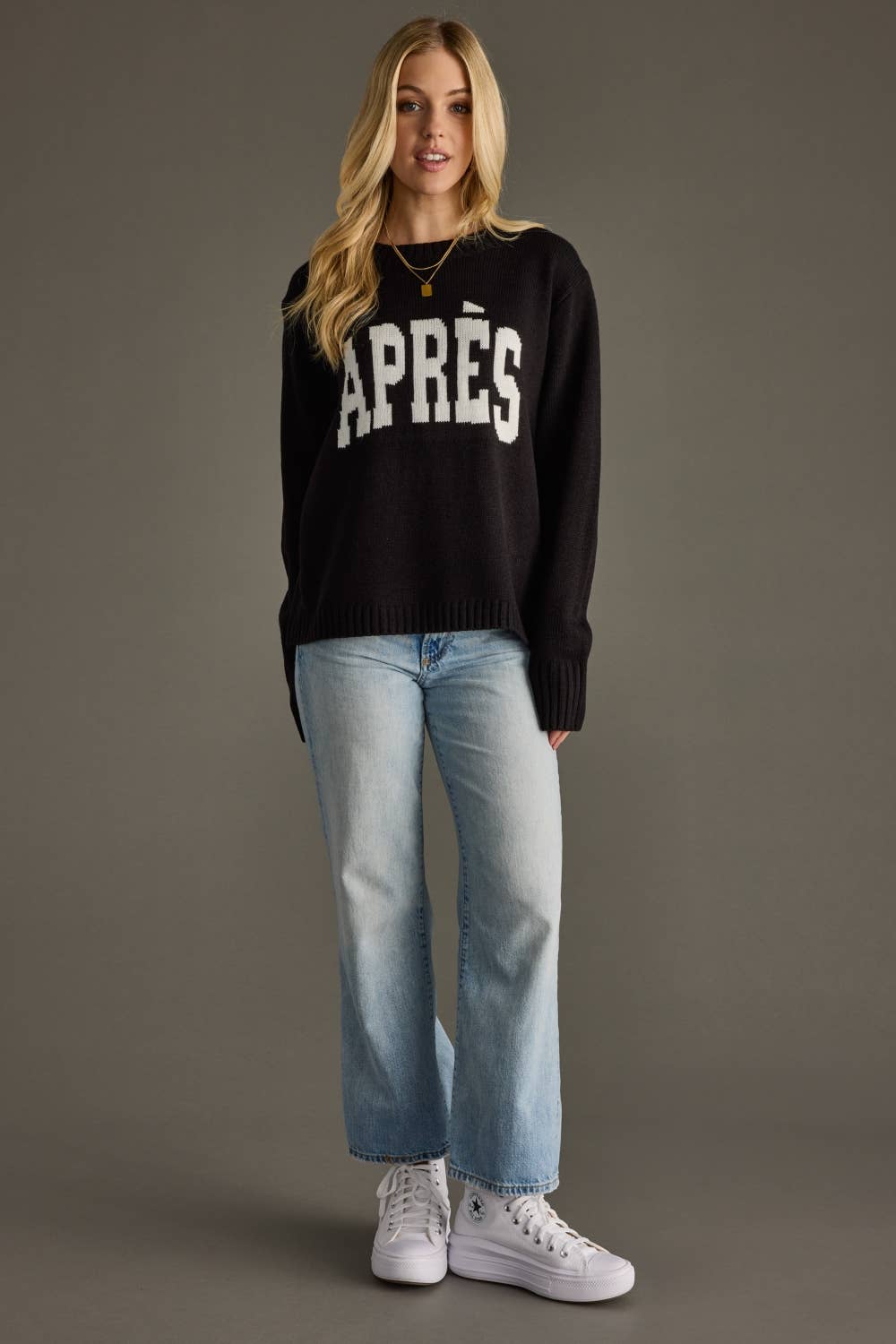 Black Apres Sweater Top
