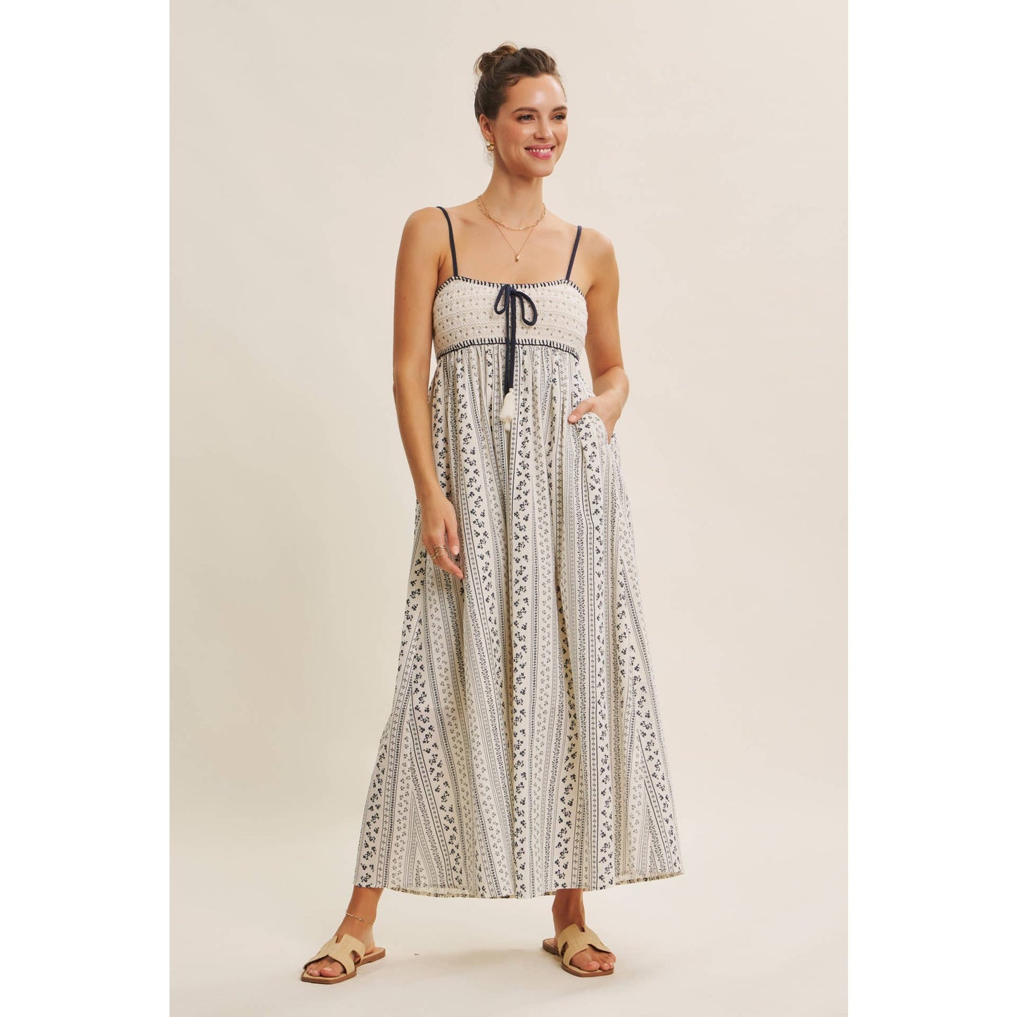 BOHEMIAN CROCHET MAXI DRESS