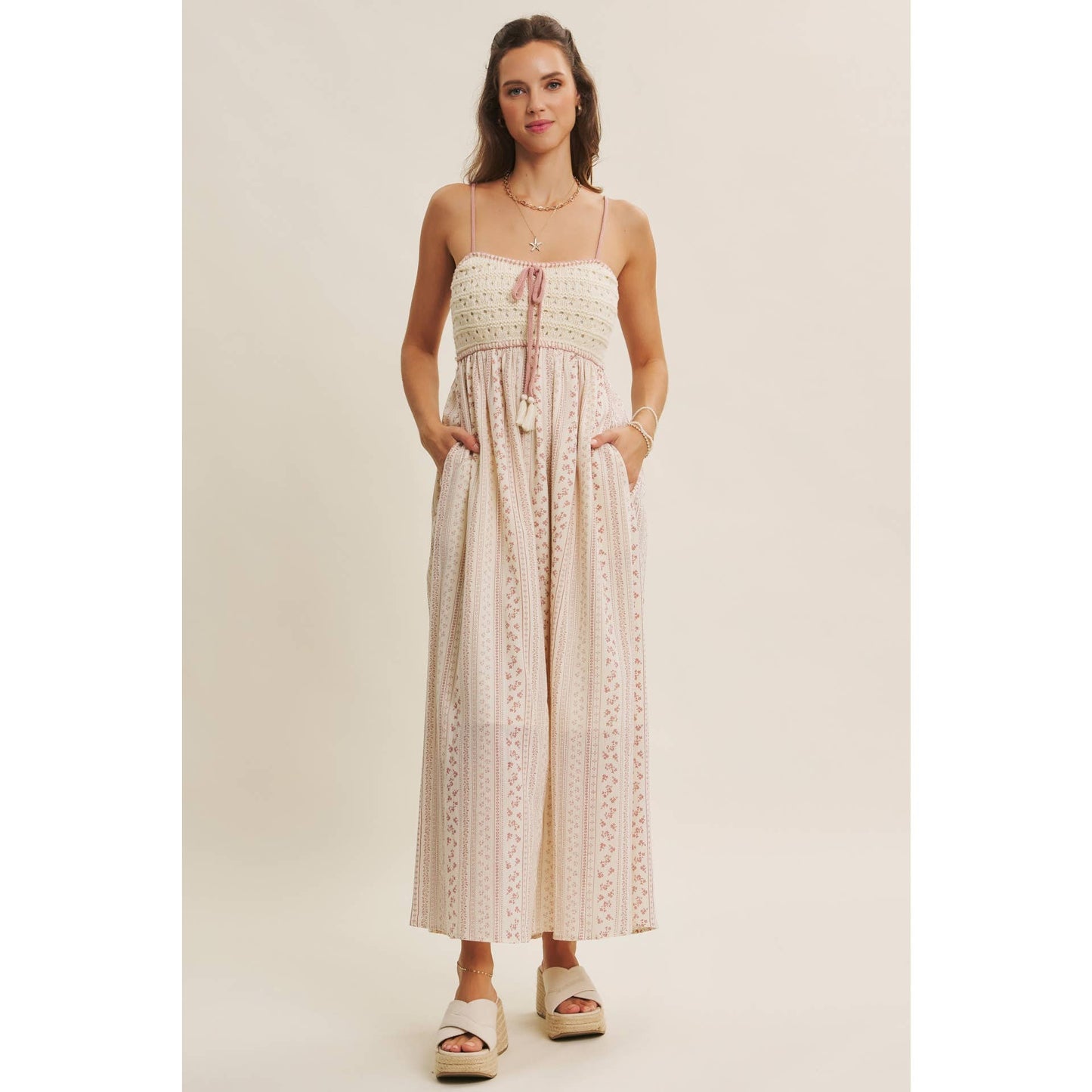 BOHEMIAN CROCHET MAXI DRESS