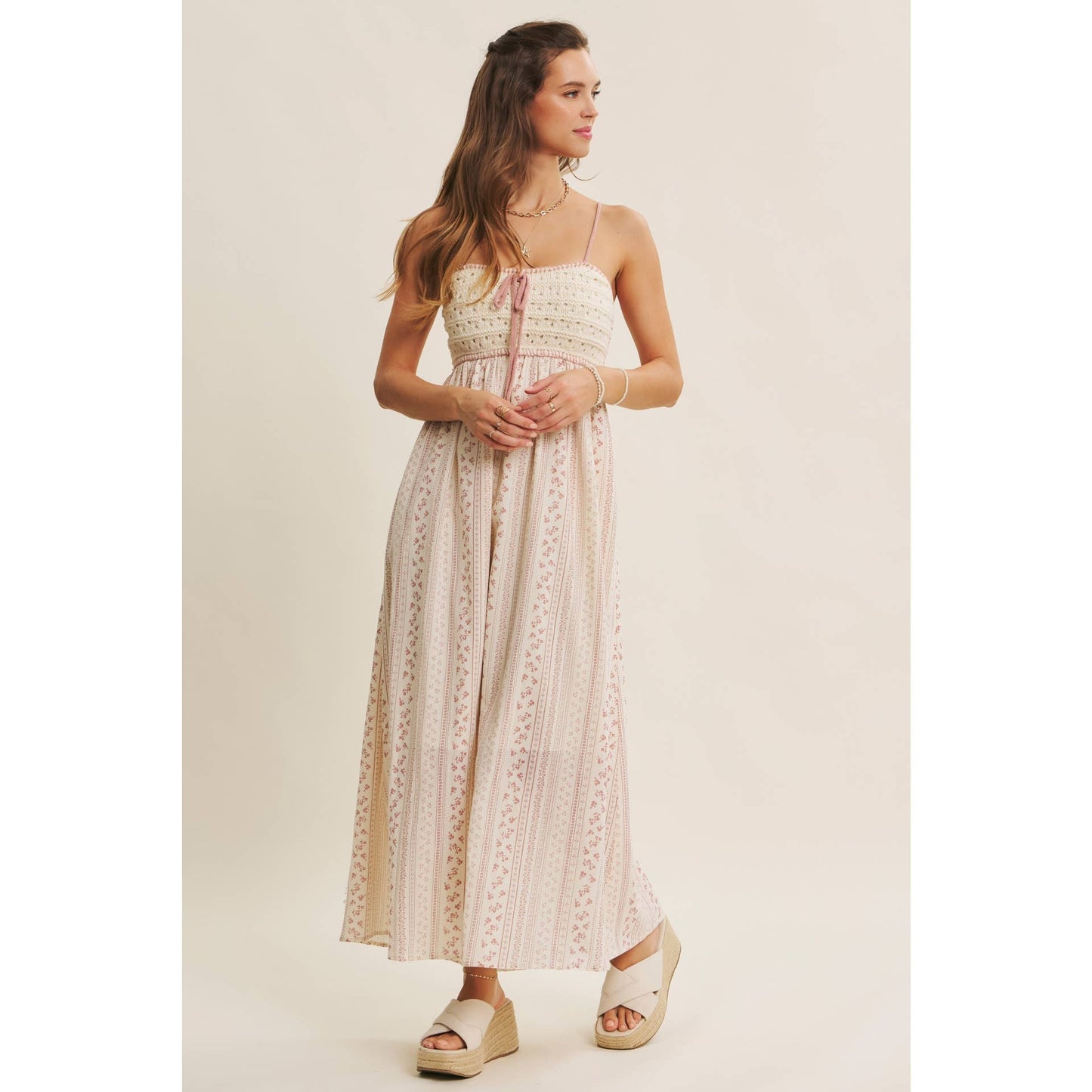 BOHEMIAN CROCHET MAXI DRESS