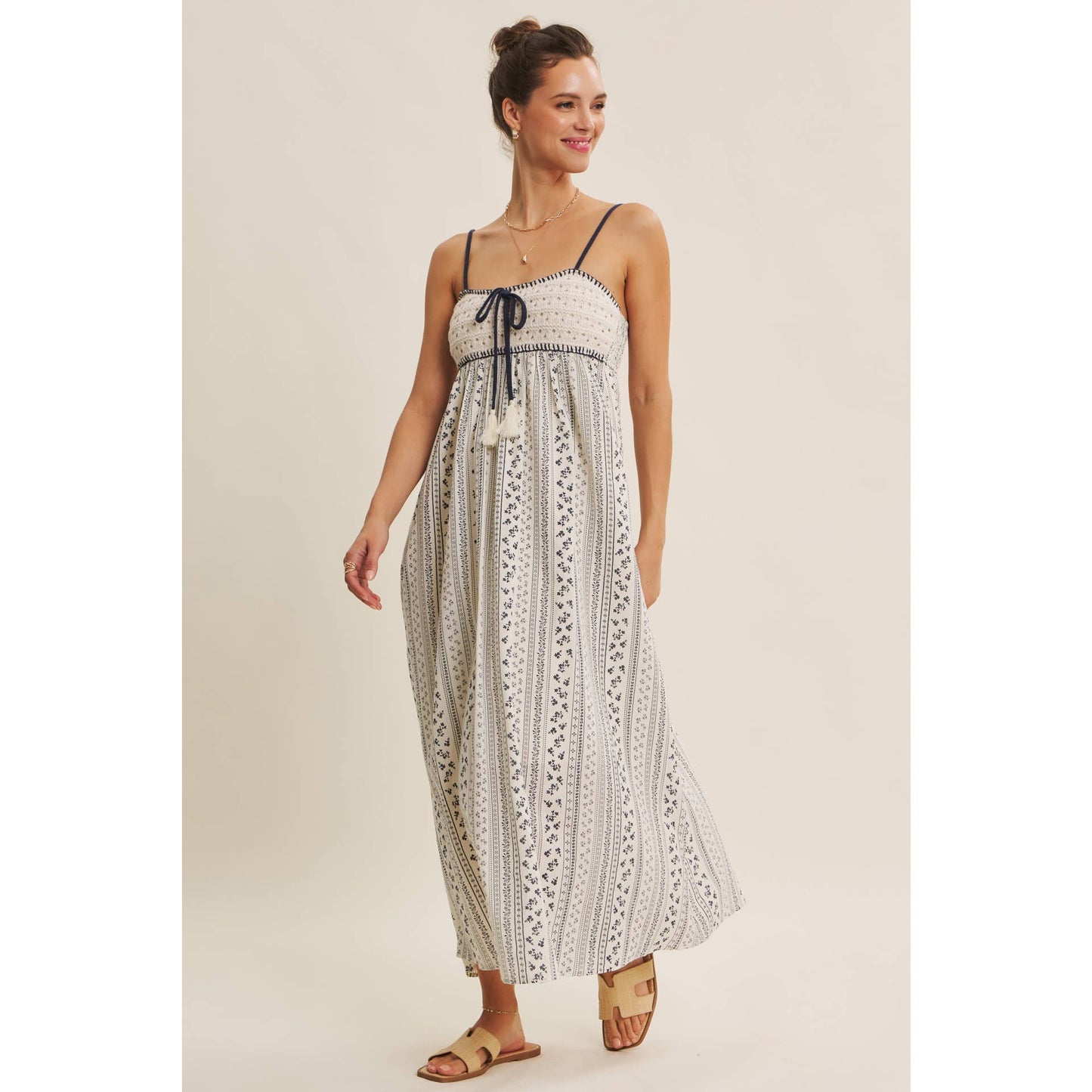 BOHEMIAN CROCHET MAXI DRESS