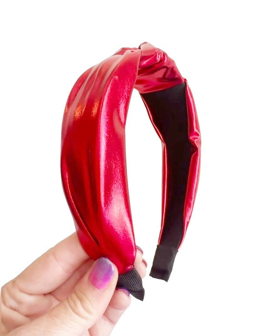 Red Metallic Headband