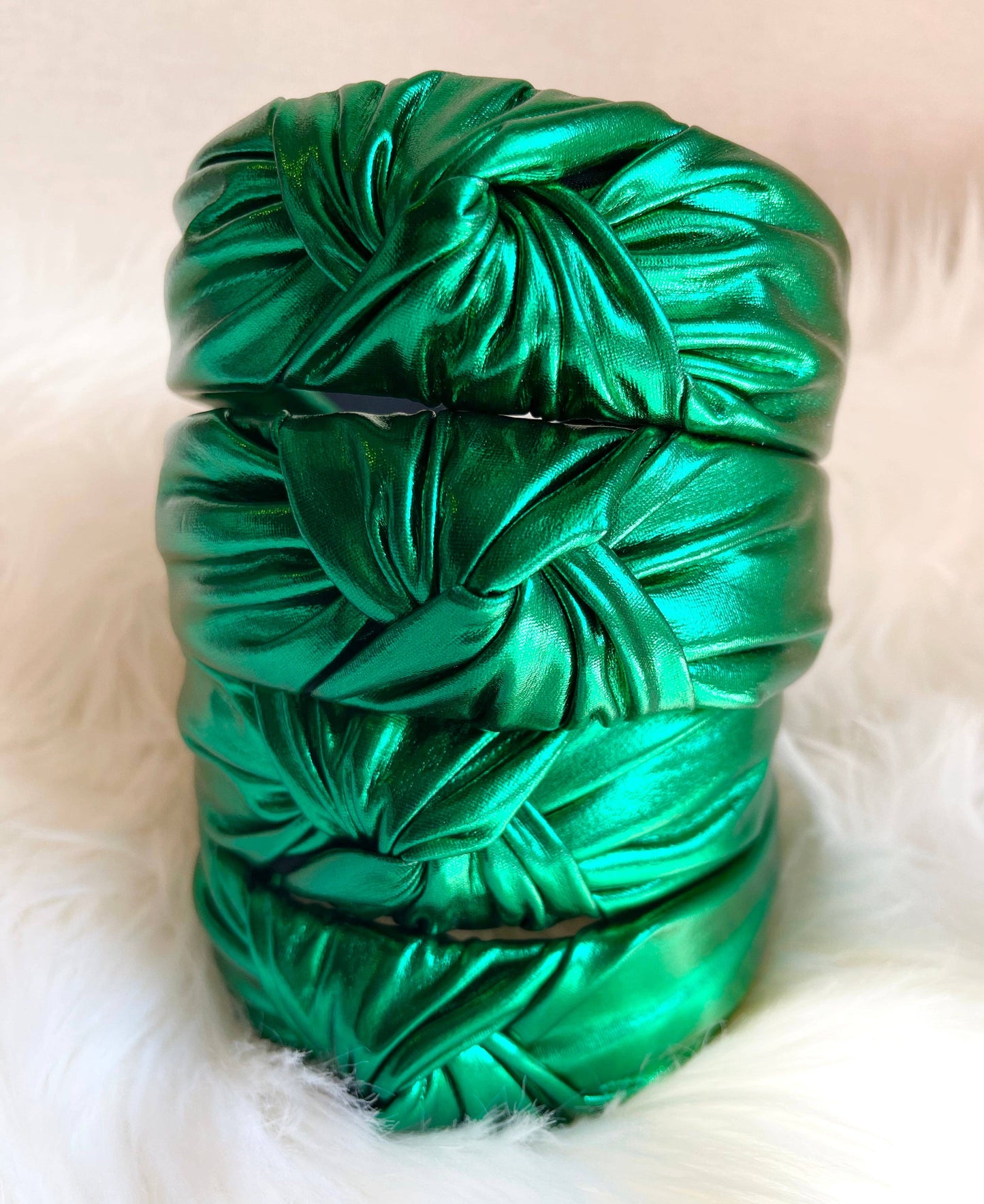 Green Metallic Headband