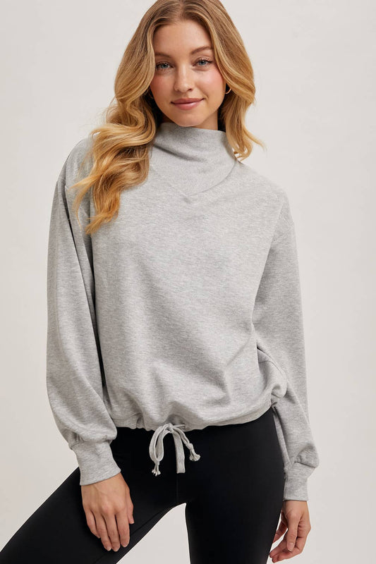 Mock Neck Sweater Top