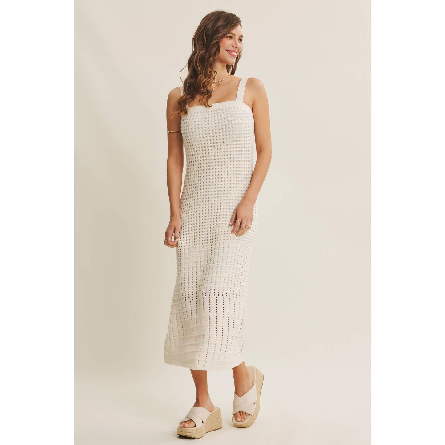 Crochet Midi Dress