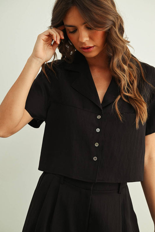 Soft Button Blouse