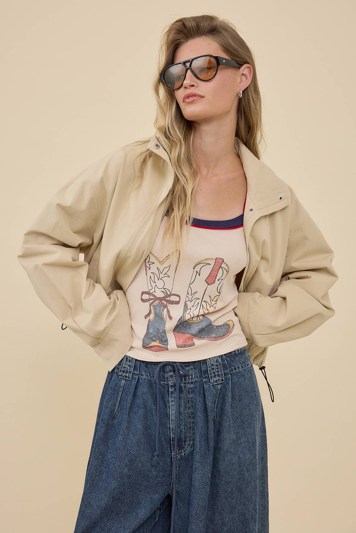 Vintage Cowboy Boots Rib Tank
