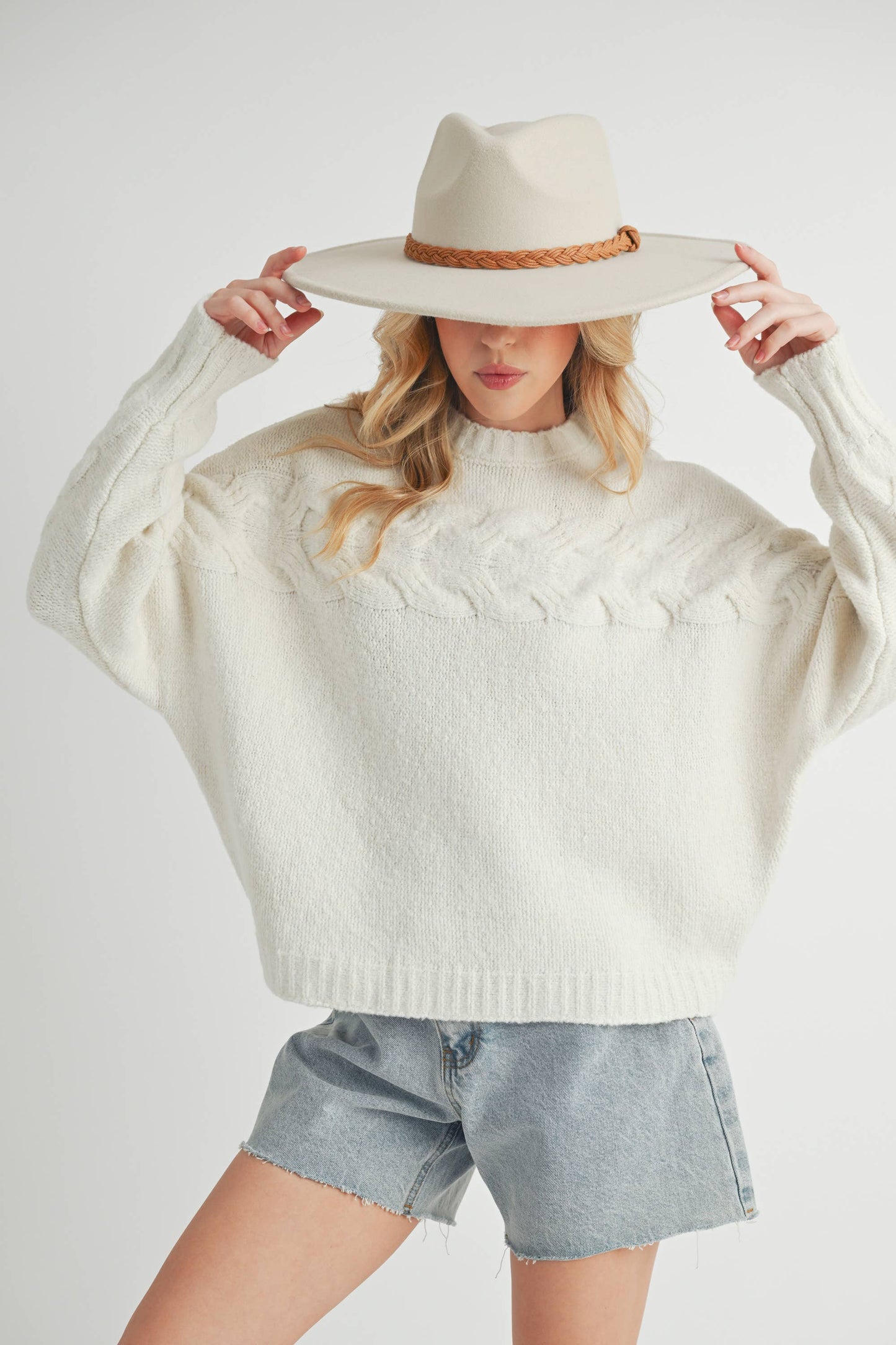 Scoop neckline Sweater