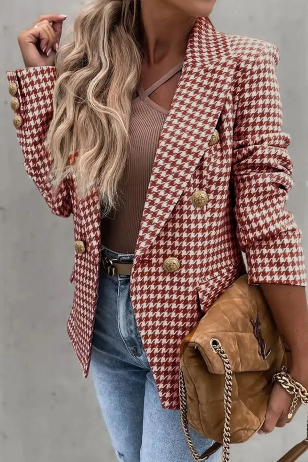 Houndstooth Blazer