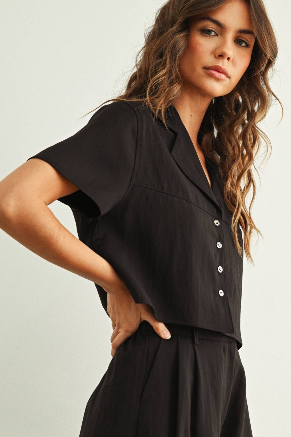 Soft Button Blouse