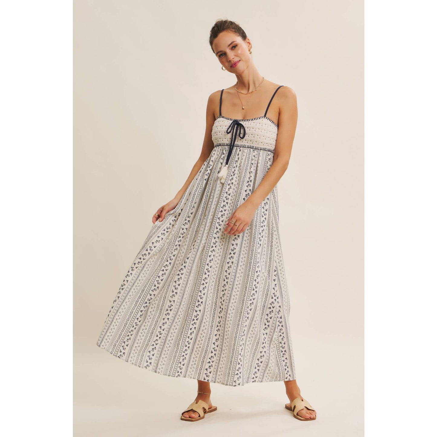 BOHEMIAN CROCHET MAXI DRESS