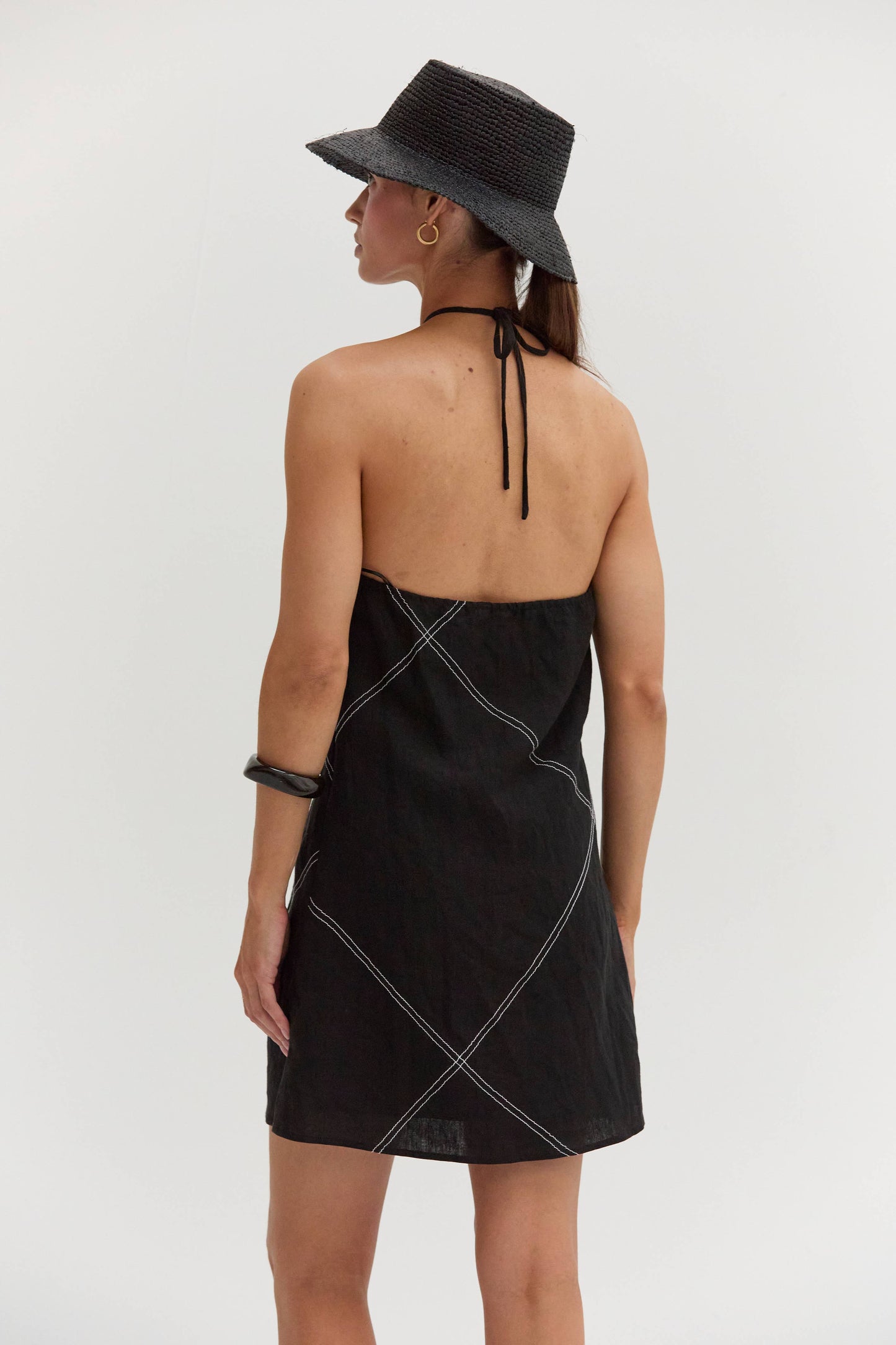 Lena Linen Mini Dress