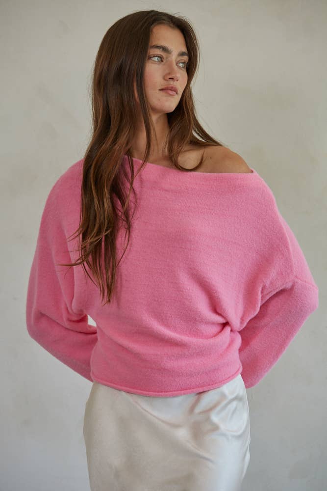 Knit Boat Neck Sweater