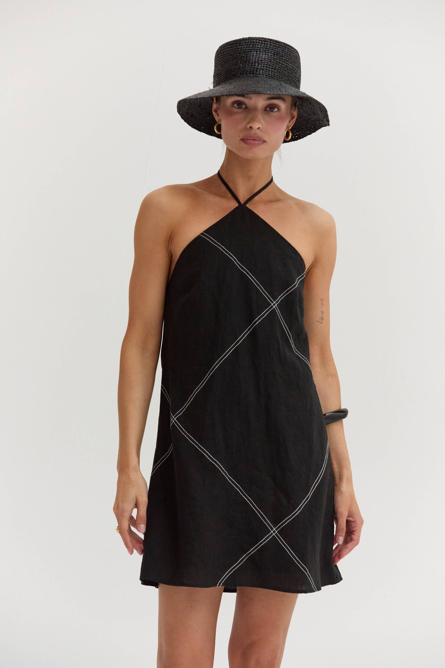 Lena Linen Mini Dress