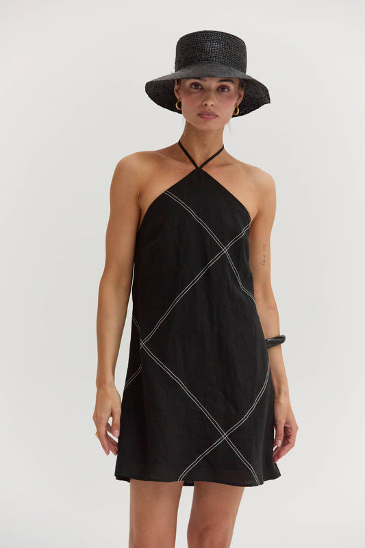 Lena Linen Mini Dress