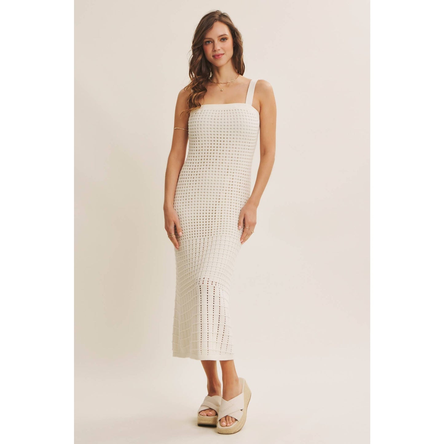 Crochet Midi Dress