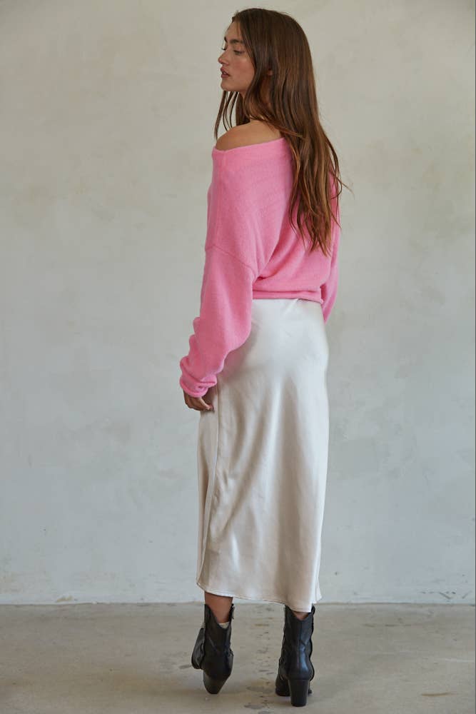 Knit Boat Neck Sweater