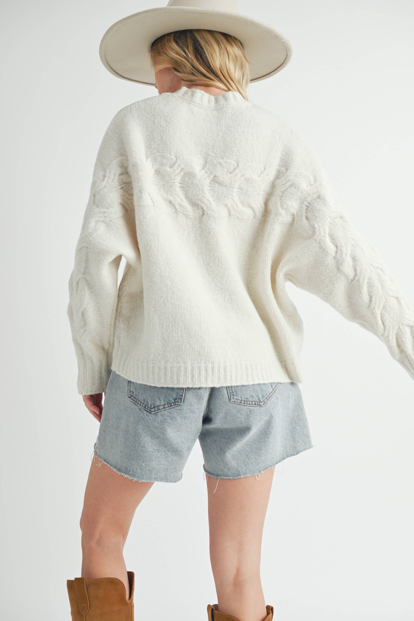 Scoop neckline Sweater
