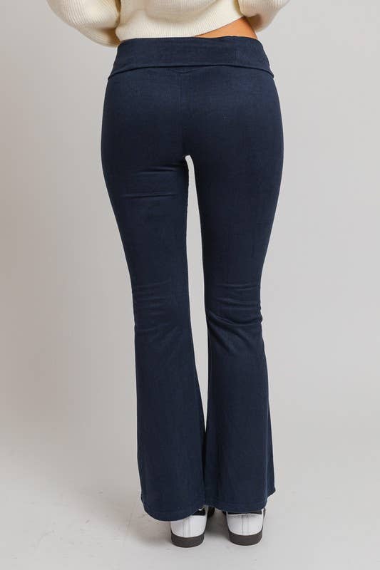 Suede Flare Leggings