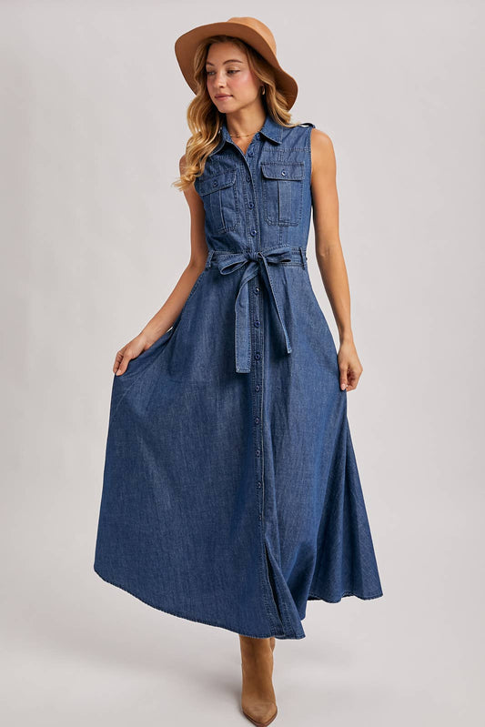 Denim Maxi Dress