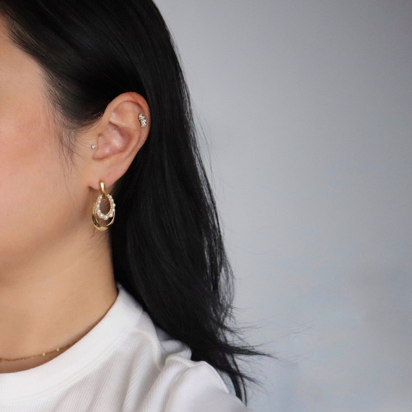 Estelle Pearl Earrings | Lightweight Earrings