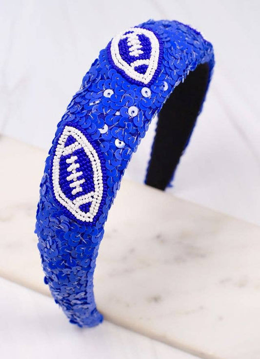 Football Sequin Headband