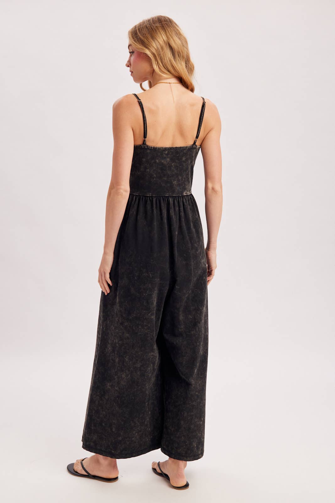 Washed Sleeveless Jumpsuit