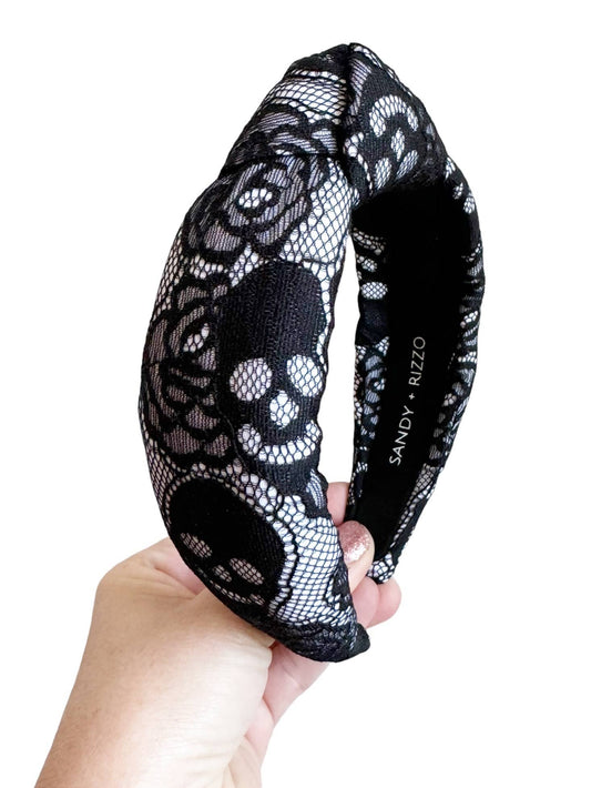 ON SALE Skull Lace Headband