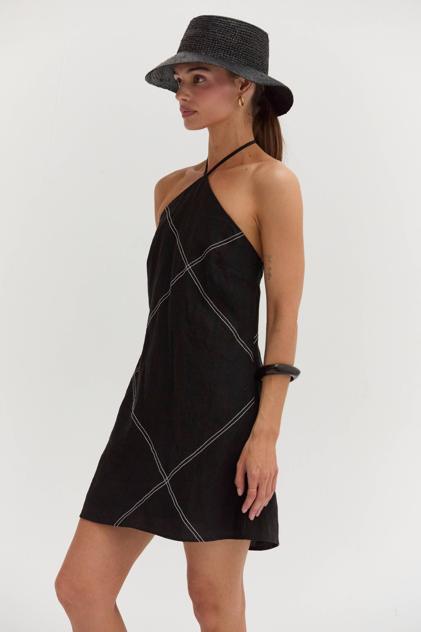 Lena Linen Mini Dress