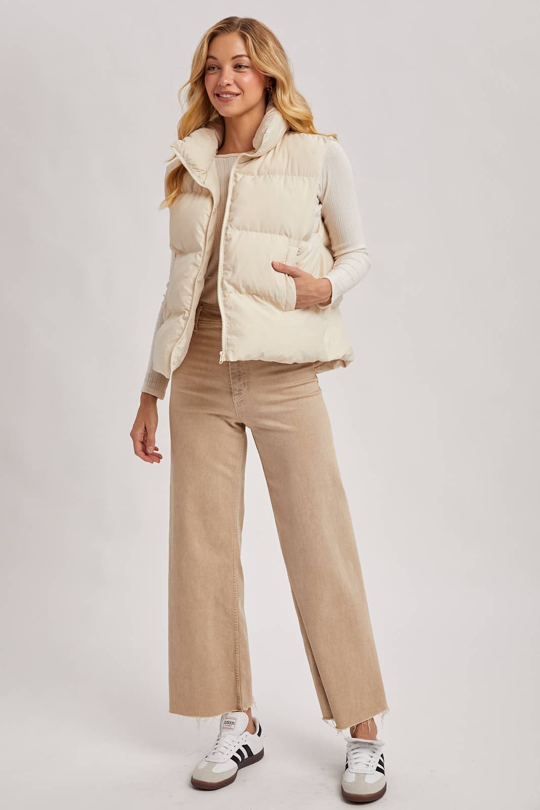 SALE | ZIPPER FRONT PUFFER VEST