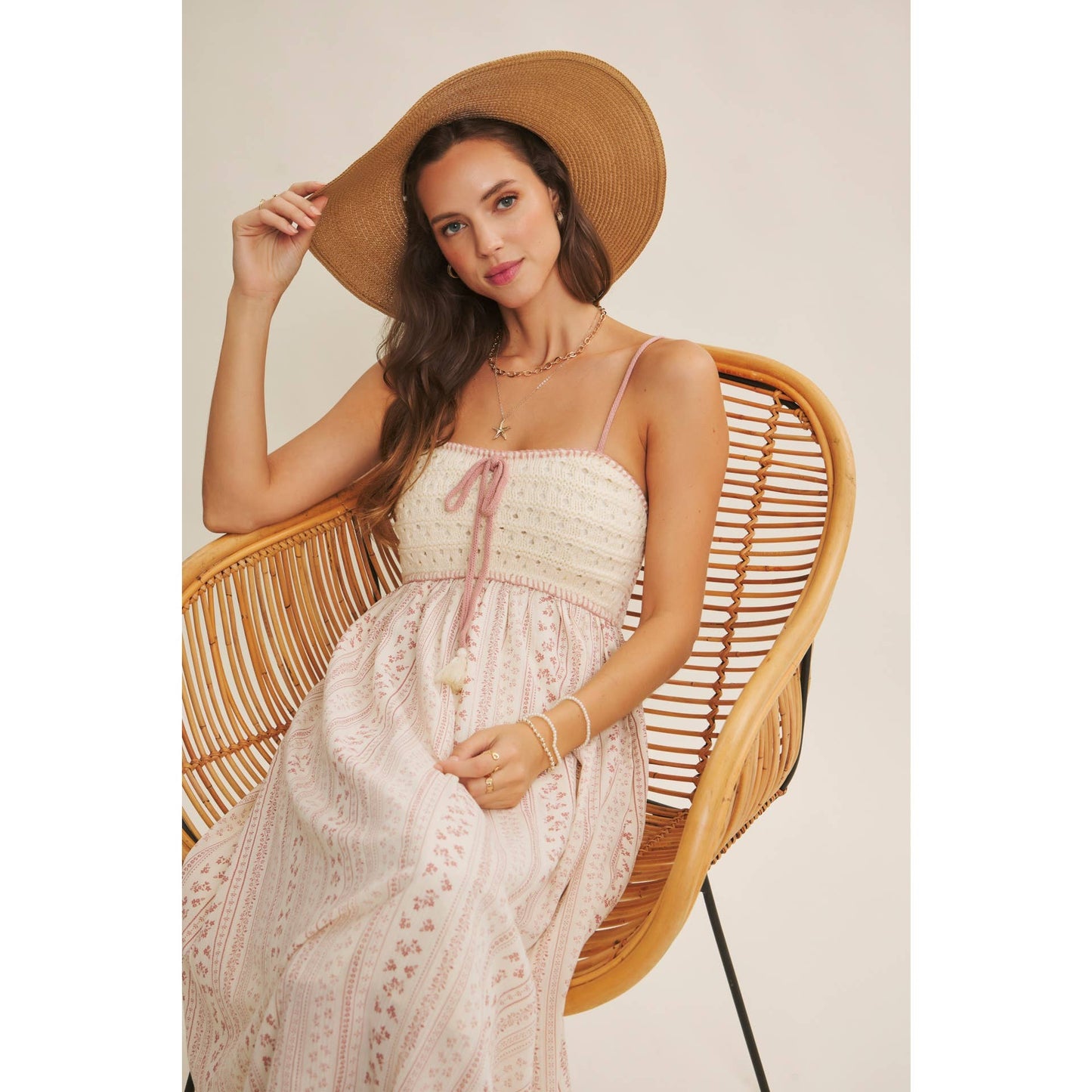 BOHEMIAN CROCHET MAXI DRESS