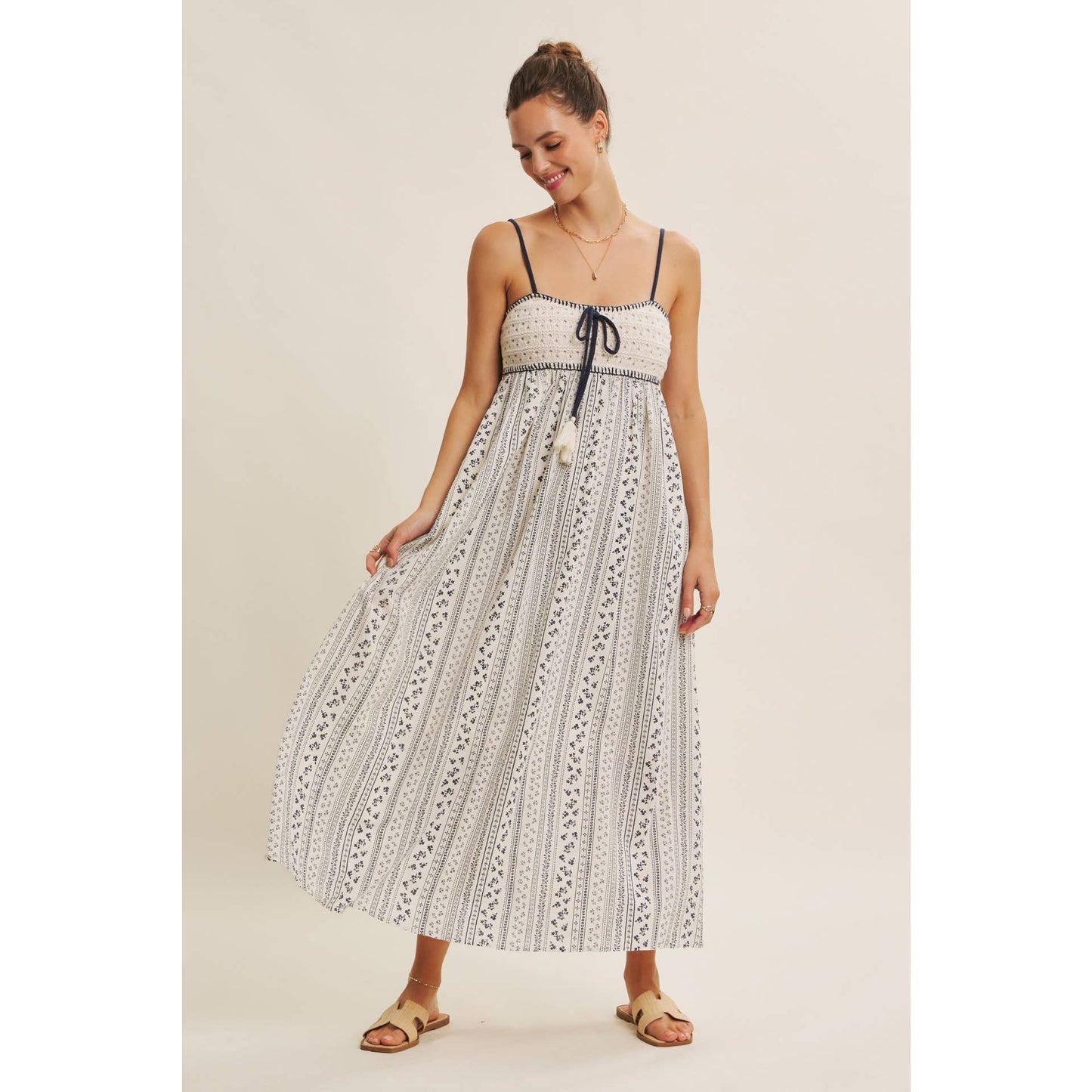 BOHEMIAN CROCHET MAXI DRESS