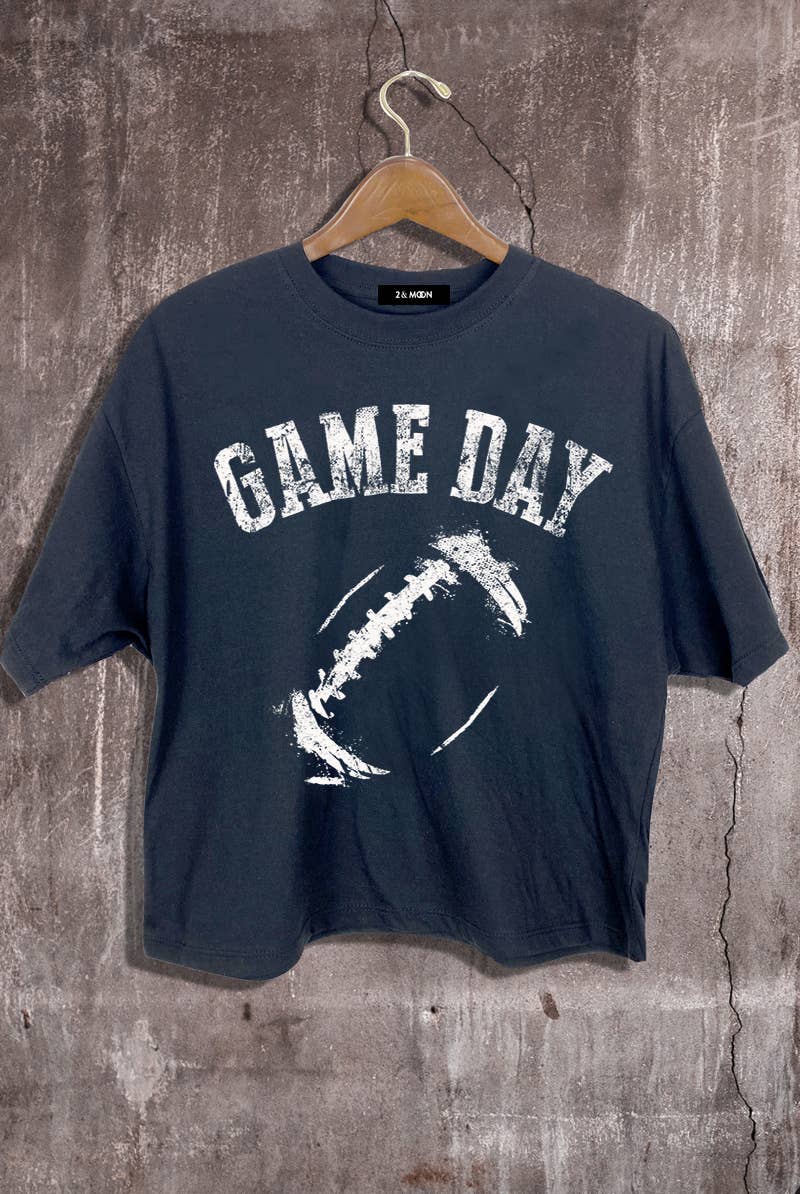 Football Graphic Crop Tee